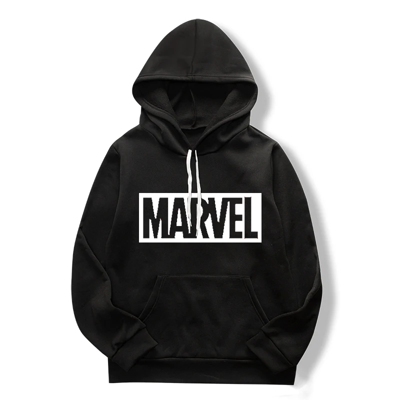 Мужские и женские повседневные толстовки с капюшоном marvel темно серые спортивные