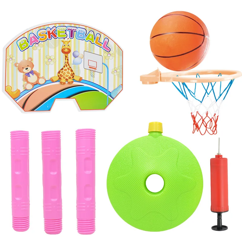 Kids Miniature Basketball Hoops Set Stands Adjujstable with Inflator Toys for Boys , 80cm , Outdoor indoor Fun & Sports