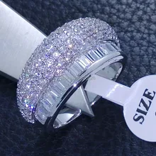 Victoria Wieck Deslumbrantes Corte Princesa diamante Simulado Topacio 10kt Gold Filled Anillo De Bodas Sz 6-9 R66