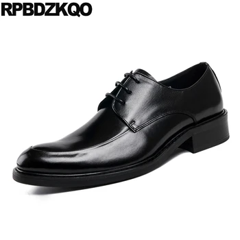 

Wedding Burgundy British Style Men European Oxfords Black Handmade Leather Shoes Formal Italian Cow Dress Italy Real Genuine