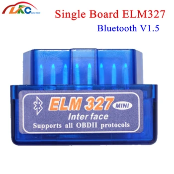 

Single Board Super MINI ELM327 V1.5 OBD2/OBDII Bluetooth elm327 Car Code Reader Diagnostic Scanner Tool for Android