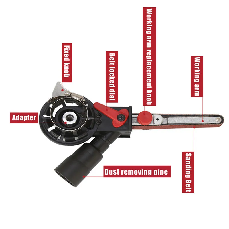 Best Seller DIY Sander Sanding Belt Adapter For 115/125 Electric Angle