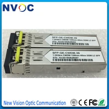 1,25G 40 км, 1390 нм, одномодовый, двойной LC, 1270-1610nm CWDM SFP волоконный трансивер с DOM, DDM
