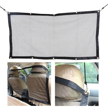 

Dewtreetali Universal Car Anti-collision Mesh Pet Fence Barrier Isolation Network Safety Isolation Bar Dog Buffer Device Black