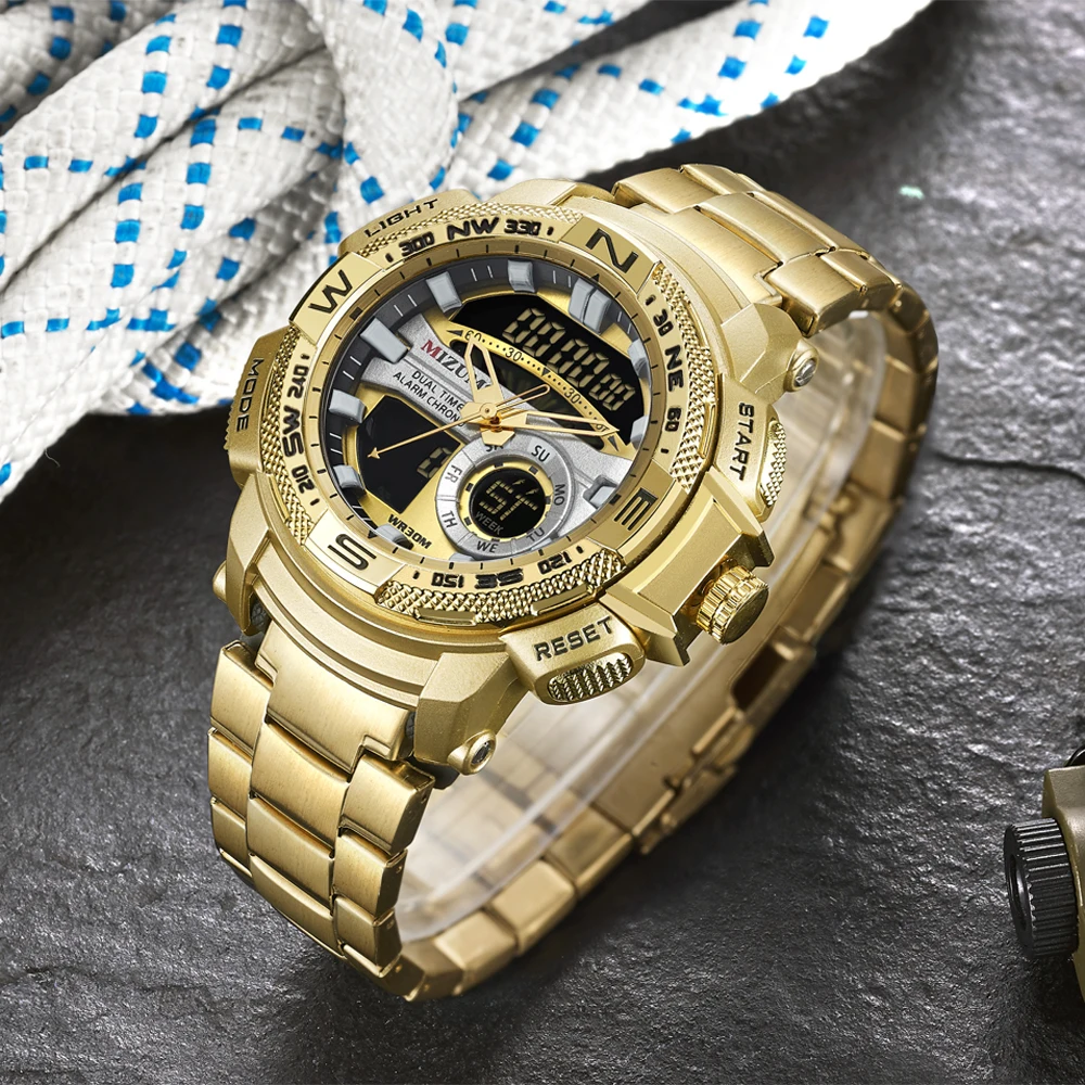MIZUMS Luxury Men's LED Digital Quartz Watch Men Army Military Sport Watches Male Waterproof Date Wristwatch Relogio Masculino MIZUMS Luxury Men's LED Digital Quartz Watch Men Army Military Sport Watches Male Waterproof Date Wristwatch Relogio Masculino