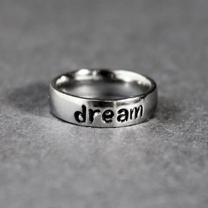 Dream Ring Inspirational Stacking Ring Power Word