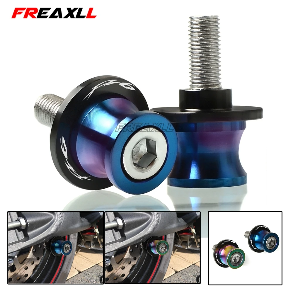 

For YAMAHA FZ6 FZS600 FZ 6 2004-2008 MotorBIKE Accessories Swingarm Spools slider stand screws YZ6 Colorful Stainless Steel