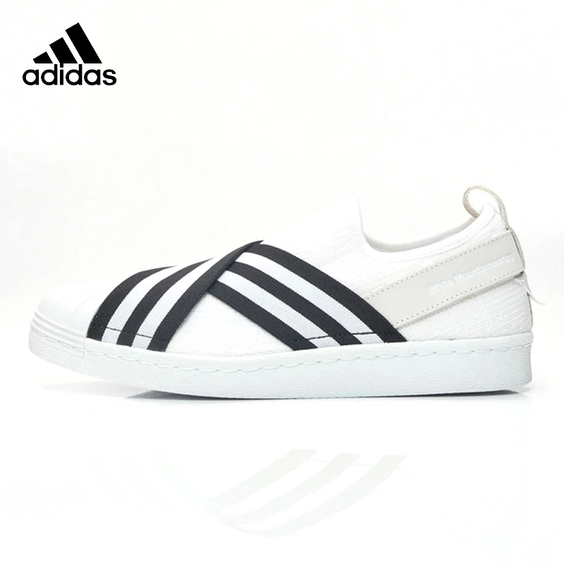 

Adidas White Mountaineering Superstar Slip on, Men And Women Skateboarding Shoes ,White ,Breathable BY2881