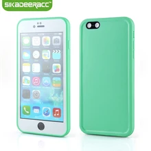 Silicone Waterproof Protective Phone Covers For iPhone 5s 6s 7 Plus Mobile Phone Back Cases Shell Housing Accessories DE04