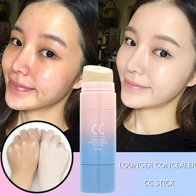 

Concealer CC Stick Moisturizing Brighten Skin Waterproof Cushion Face Concealer Light Long Lasting Hide Pores Concealer CC Stick