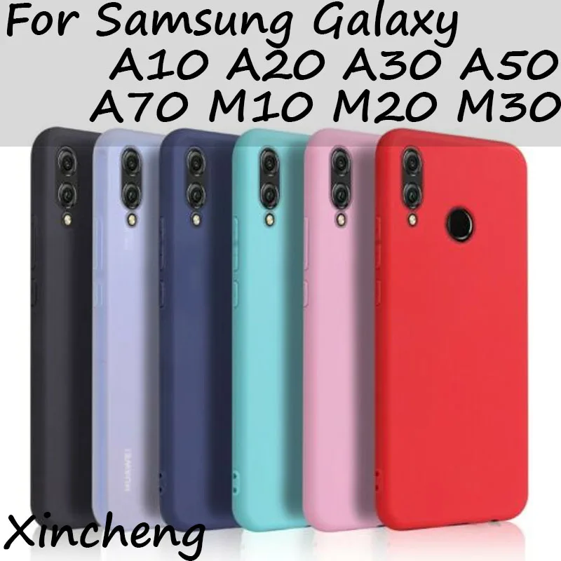 Чехлы для Samsung Galaxy A30 A50 A10 A20 A70 M10 M20 M30 роскошный противоударный тонкий мягкий