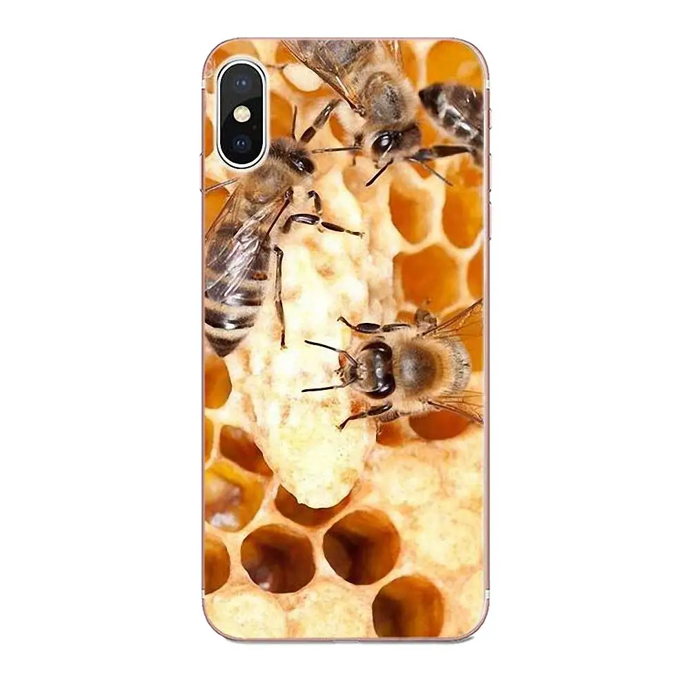 Дизайнерский чехол для телефона Apple iPhone 4 4S 5 5C 5S SE 6 6S 7 8 Plus X XS Max XR Golden Honeycomb