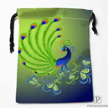 Пользовательские печати павлин-арт(1) сумки для покупок на шнурках дорожный мешочек для хранения плавать Пешие прогулки игрушка сумка унисекс мульти Size19-01-04-23