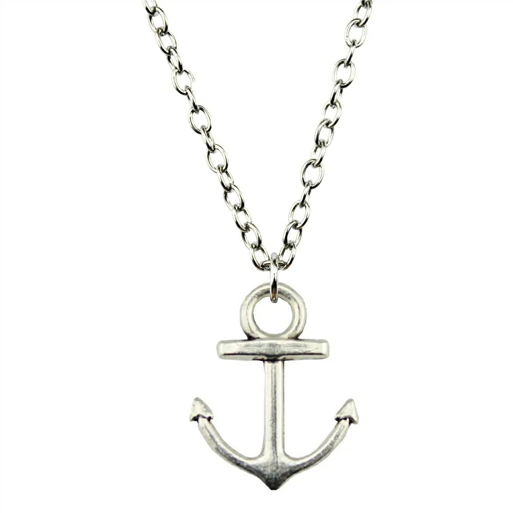 Anchor Pendant Necklace Vintage Anchor Necklace Anchor Necklaces For