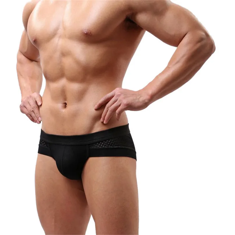Sexy Swim Briefs Mens Cotton Underwear shorts men boxers underpants Soft Briefs U convex pouch design #2h25 (5)