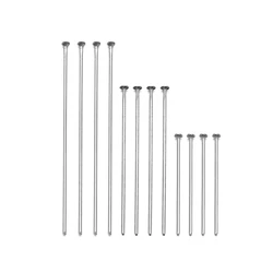 Elegant Gold & Silver Plated Stainless Steel Head Pins - Multipack - 15mmx0.6mm (Flat Pins 100pcs)