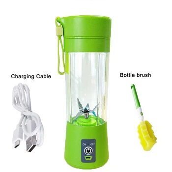 

400ml Portable Juice Blender USB Six Blade Juicer Multi-Function Fruit Blender Mixing Machine Smoothies Baby Food dropshipping