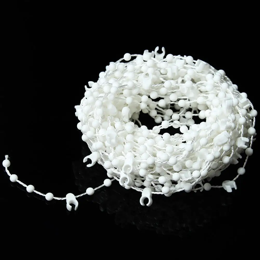 10 м пластиковые белые жалюзи вертикальные жалюзи бисер цепи 3," 89 мм для комнатных окон горячая распродажа