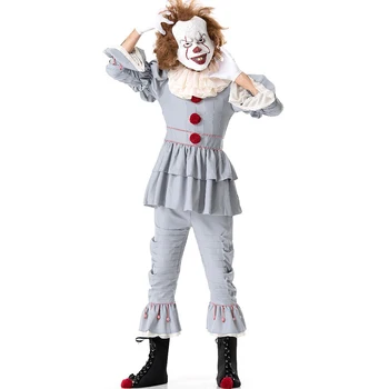 

Clown Cosplay Stephen King's It Pennywise Cosplay Costume Adult Men Fancy Halloween Horror Batman Men Adult