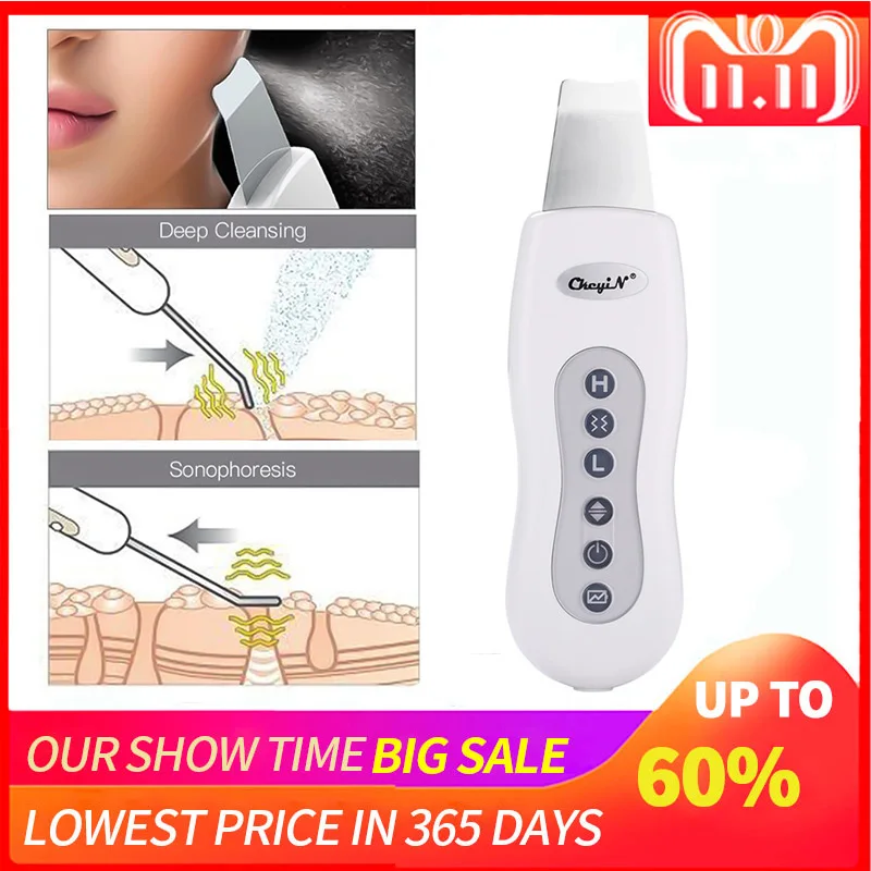 

Nano Peeling Scrubber Face Pore Cleaner Deep Cleansing Vibration Wave Blackhead Removal Skin Rejuvenation Spa Massager Beauty