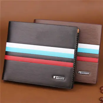 

New Design Dollar Slim Purse Wallet Men's Leather Bifold Wallet ID Credit Card Holder Short Wallets