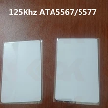 10000 шт./лот 125 кГц перезаписываемый брелок для пустой ПВХ em rfid карты T5557