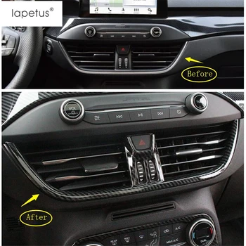 

Lapetus Accessories Fit For Ford Focus 2019 2020 Dashboard Center AC Air Condition Vent Outlet Cover Kit Trim Carbon Fiber ABS