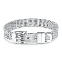 Не выцветающий браслет из нержавеющей стали шириной 8 мм изысканный модный браслет мужской и женский браслет