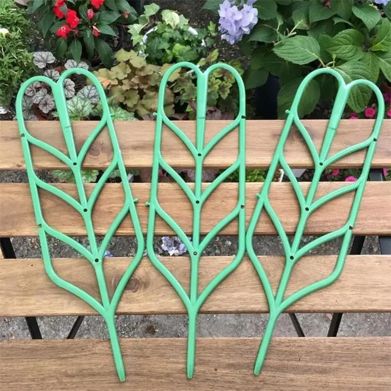 

Leaf Shape Garden Trellis For Climbing Plants Potted Plant Support Rack To Support Vines Vegetables And Potted Flowers