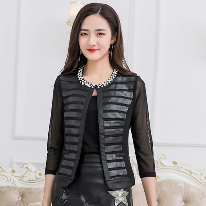

Faux Fur Coat PU Leather Jacket Spring Autumn Coat Women Clothes 2019 Korean Vintage Streetwear Women Tops Chaqueta Mujer AT2974