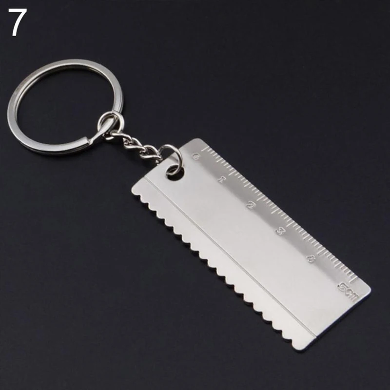 1 Pcs Keychain Multi Tools Key Chain Hex Wrench Vise Hammer Shovel Key Chain Pendant Men Present Party Gift For Boyfriend Father - Color: 7