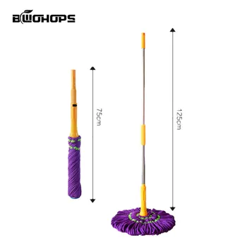 

Twist The Water Mop Microfibre Flat Mop Rotated Spray Cloth Home Self squeezing Flat Drag Lazy Floor sweeper Double-sided flat