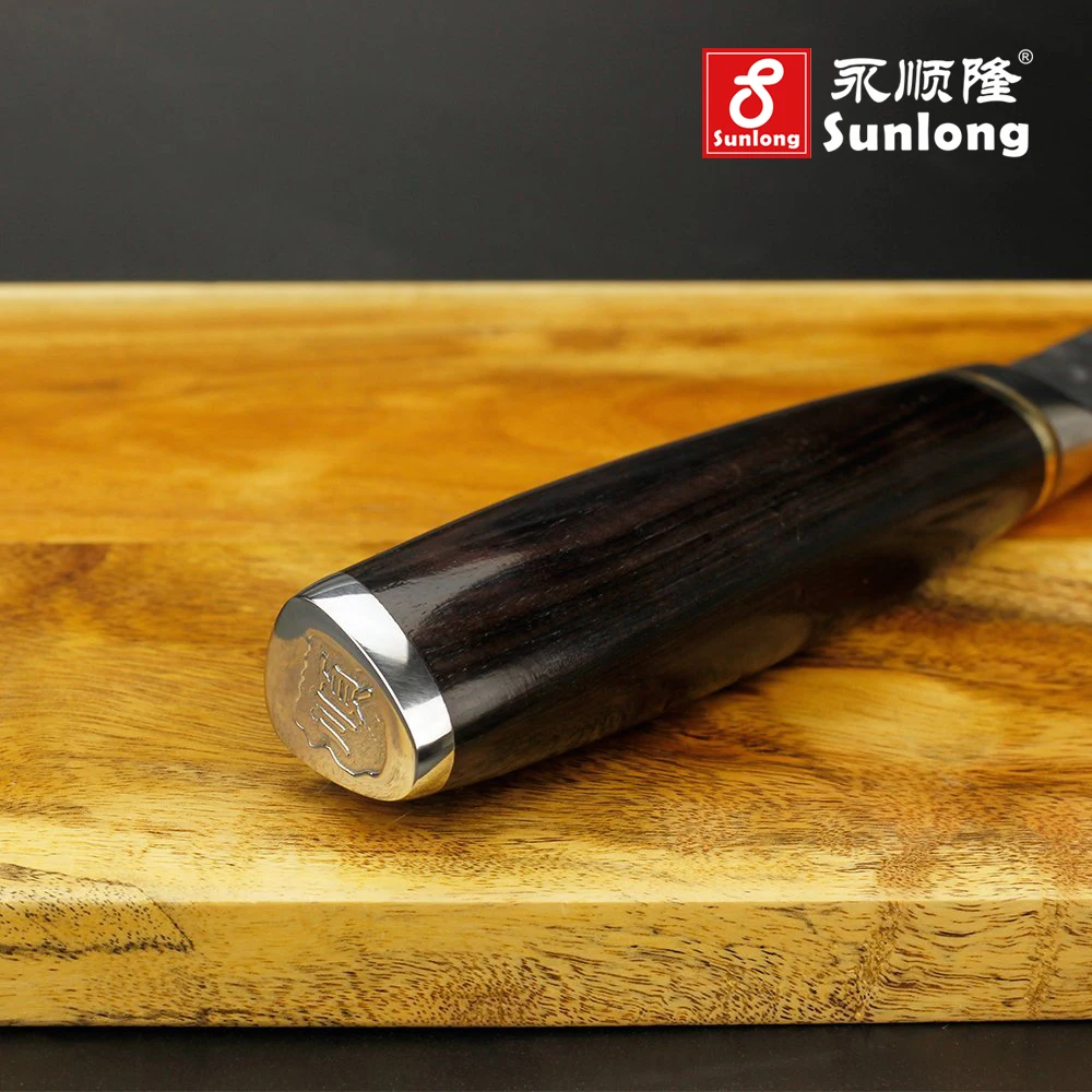 Sunlong 10 дюймовый нож для филе Дамасская японская сталь суши рыбы кухня vg10 сашими