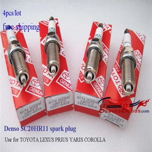 Denso Iridium Platinum Sc20hr11 Spark Plugs Used For Lexus Toyota Denso Iridium Platinum Sc20hr11 Spark Plugs Used For Lexus Toyota Corolla Prius 4pcs Free Shipping In Glow From Automobiles