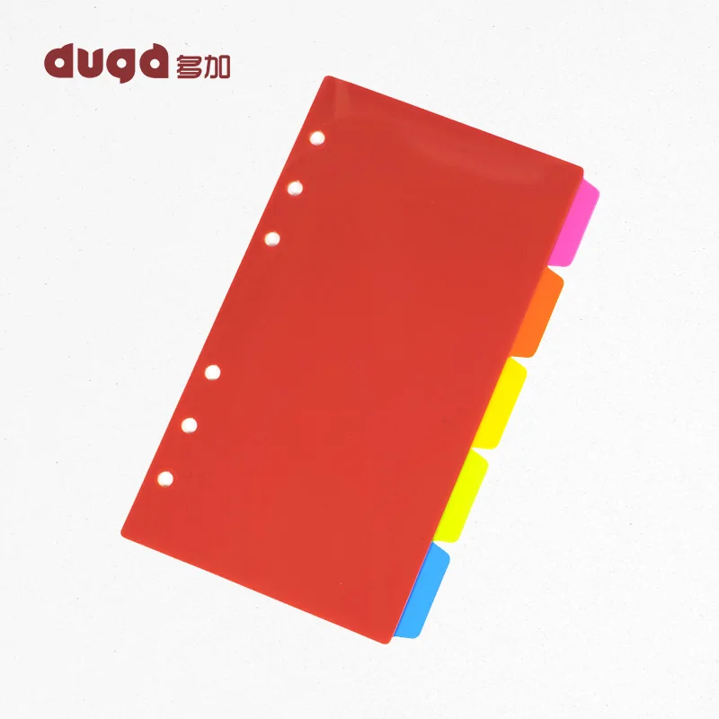 

Paper Plastic A6 Loose Book Index Page Loose Leaf Notebook Hand Count Color Index Page Pagination