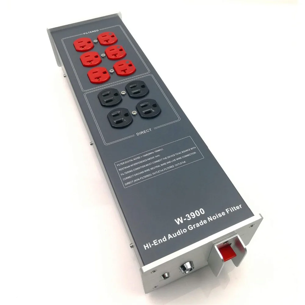 WAudio W-3900 High-End Audio Noise Filter, AC Power Conditioner, Power Filter, Power Purifier with US Outlets