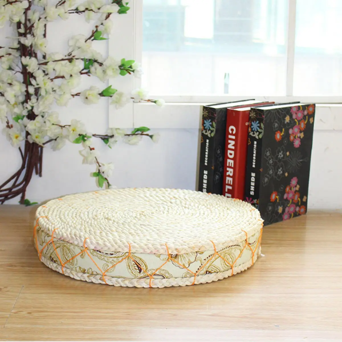 3 размера Горячая натуральная солома круглая подушка Pouf татами напольные подушки медитационная Йога круглый коврик подушка стула Новинка