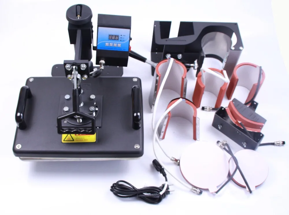 8 in 1 combo heat press machine for T Shirt Mugs Hat Plates DX 038 Sublimation