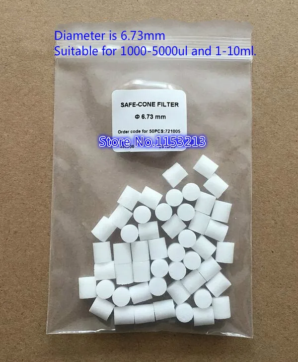 

10pcs Pipette safe-cone filter use for TopPette Pipette Pipet suitable for 2-20ul,5-50ul,100-200ul,100-1000ul,1000-5000ul,1-10ml