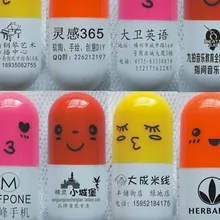 100 шт 1 Цвет Черный Логотип Печать Горячая мультфильм цвет красочные Гибкая гелиевая Ручка Капсула Гибкая шариковая ручка