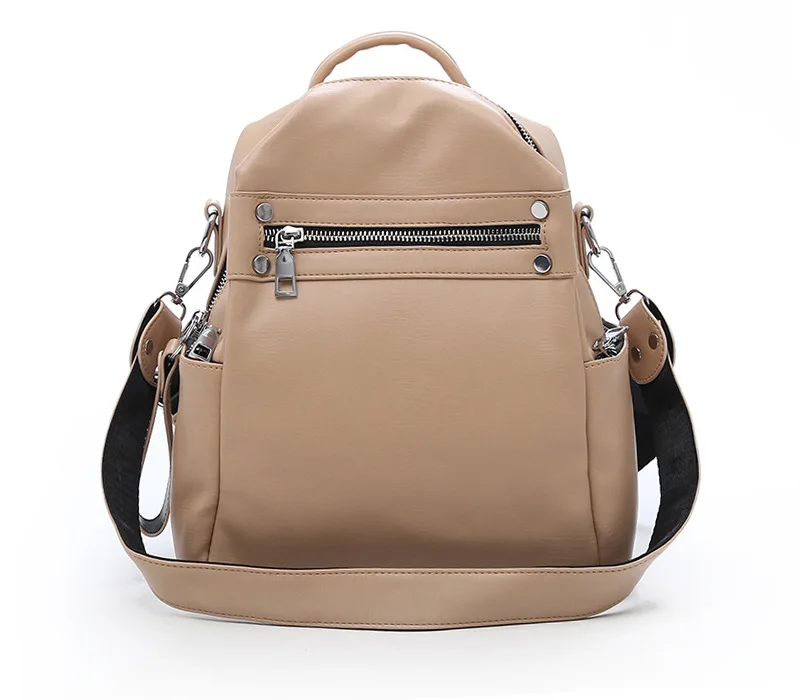 Multi-function Solid Travel Shoulder Bag Backpack