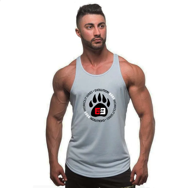 

New Fitness clothing blank sleeveless mens gyms stringer tank top bodybuilding tanktop men sportwear undershirt fashion vest