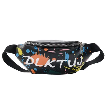

Women's Fashion Waist Packs Personalized Rock and Roll Color Belt Bag Fanny Pack Outdoor Sports Shoulder Bag Cellphone Bag #BL5