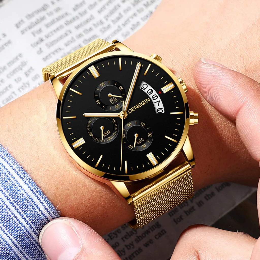 

Mens watches top brand Luxury Fashion Male Wrist Watch Casual Quartz Stainless Steel Dial Casual Clock Relogio Masculino