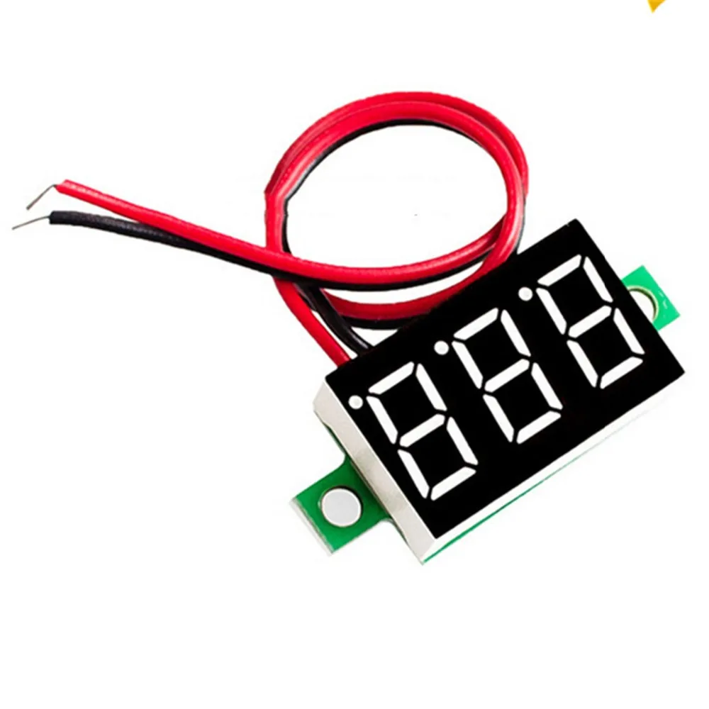 

2 Wire Mini Universal Car Digital Voltmeter Gauge Detector 0.36" Red LED Display Panel Auto Voltage Meter Volt Gauge DC 4.5-30V