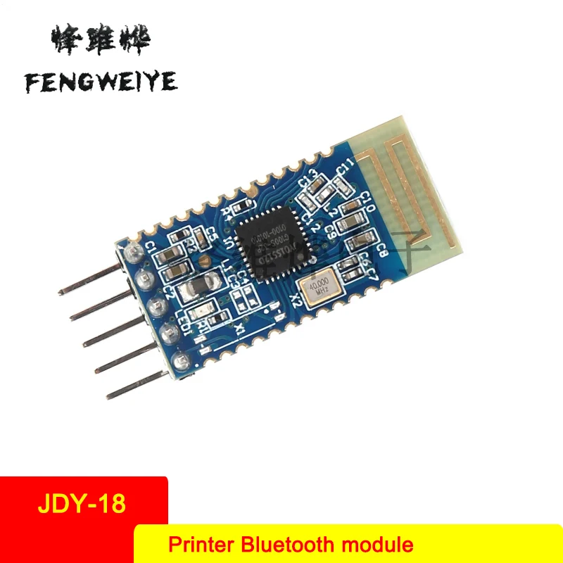 

Panel JDY-18 Bluetooth 4.2 Module BLE Module Printer Bluetooth Module Straight Pin with Base Plate