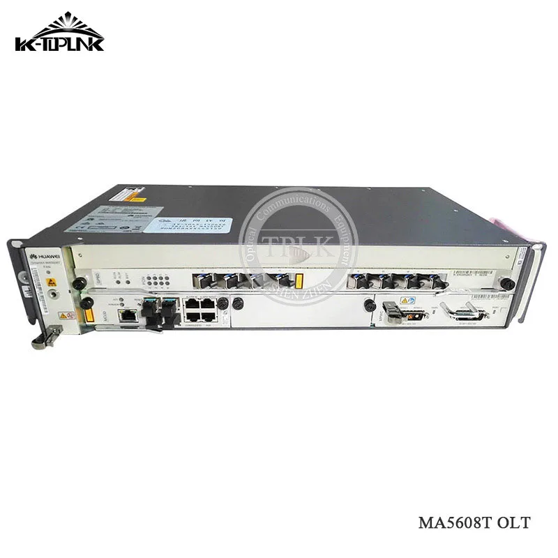 Цена Hua wei OLT GPON MA5608T AC, 1* MPWD линия питания Оптический Терминал, 1*1 г MUCD плата управления 8 или 16 портов - Цвет: With 8 ports board