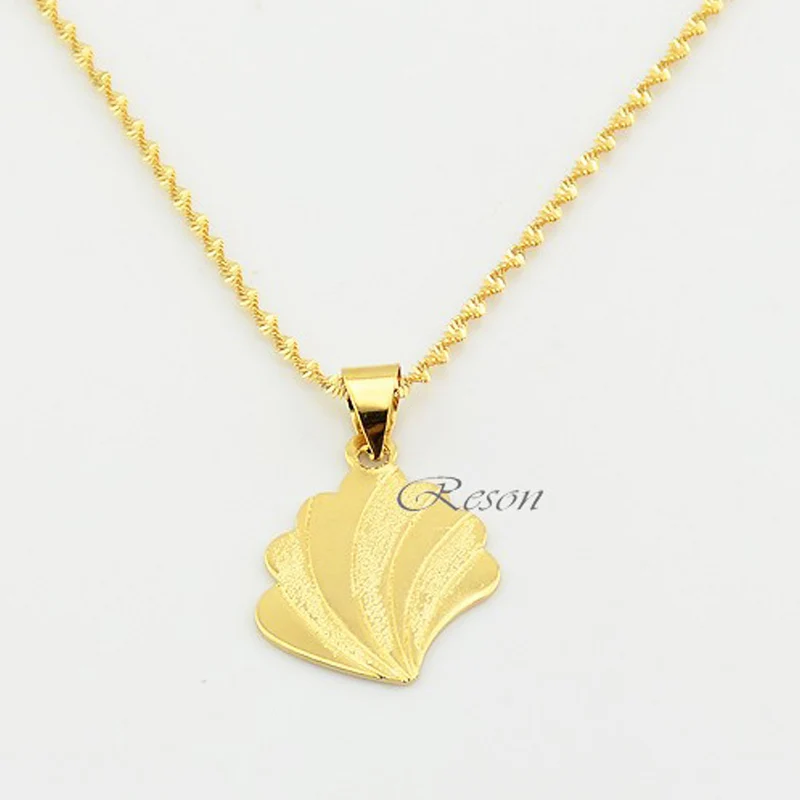 1pcs Men Womens Slide Pendant Yellow Gold Color Filled Pendants Necklace Link Chains e380in