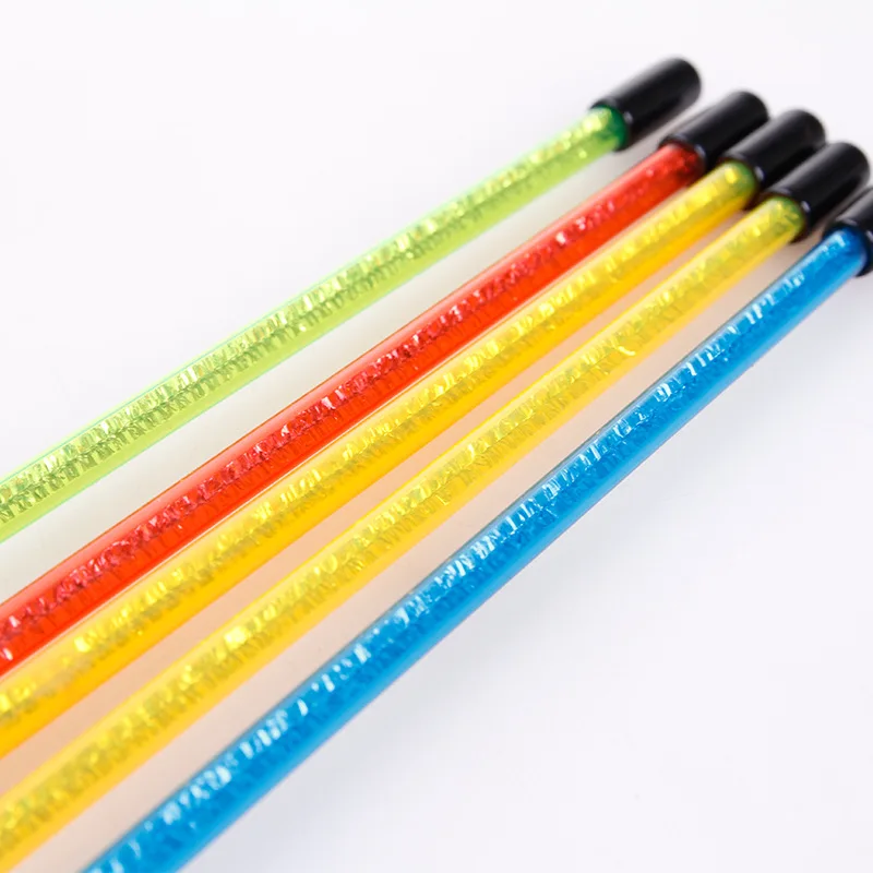 Pet Cat Bird Feather Teaser Wand Plastic Toys Cat Stick Colorful Feathers Funny Cat Rods Pet Interactive Toys Flying Training