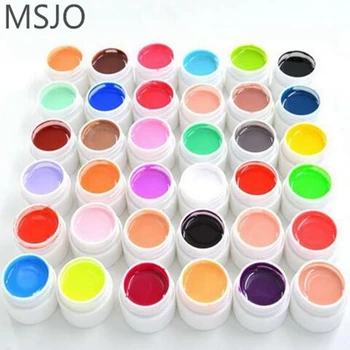 

36 Colors UV Gel Set Pure Color Decor For Nail Art Tips Extension Manicure DIY Tools Decorations